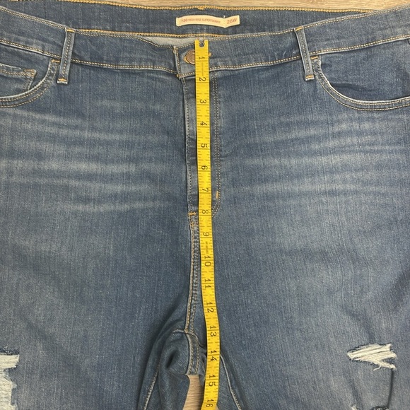 NWT Levi’s 720 High Rise Super Skinny Denim Jeans Distressed 26W - Picture 8 of 16